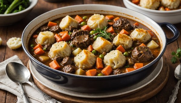 Unveil the Best English Beef Stew: Indulge in Rich Flavors and Perfectly Fluffy Dumplings!